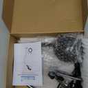 Clamp Light, LED Work Light with Flexible & Strong Clip for Workshop, Sewing, Lathe, Bandsaw, Workbench, Desk, Bright Small Area Task Lighting, 2000 Lumens, Silver