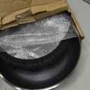 MICHELANGELO 12 Inch Stainless Steel Frying Pan with Lid, Nonstick with Honeycomb Coating, Triply Skillet - Induction Compatible