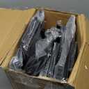 WLIVE Tall Dresser for Bedroom, 6 Drawer Dressers & Chests of Drawers, Fabric Dresser for Closet, Night Stand with Metal Frame, Storage Tower with Fabric Bins, Woodtop, Charcoal Black Wood Grain Print