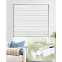 UNISHADES No Drill Cordless Roman Shades, Room Darkening, 28×48 in White | Cordless fabric shades with polyester material provide room darkening, easy installation without drilling
