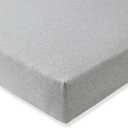 Burt's Bees Baby Essential Organic Cotton Fitted Crib Sheet, Breathable for Boy Girl Standard Crib & Toddler Mattresses (1-Pack, Heather Grey)