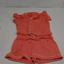 HEARTNICE Pajamas for Women, Button Down Pajama Shorts Set Soft Summer Solid Pjs Sets (X-Large, Living Coral)