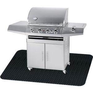 Fasmov 48 x 36 inches Grill Mat Grill and Garage Protective Mat, Protects Decks and Patios from Grease Splashes, PVC Flame Retardant Material