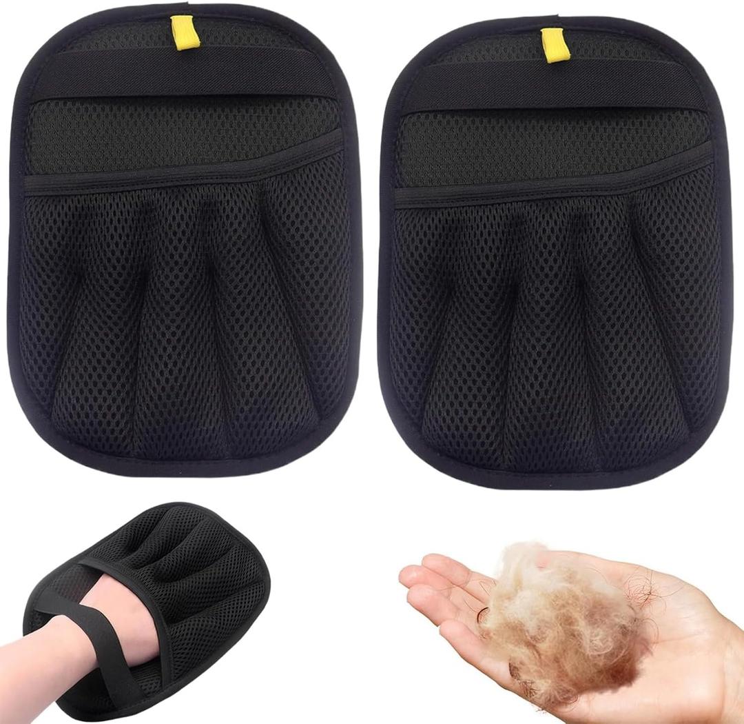 Pet Hair Removal Glove, Reusable Pet Hair Remover Glove, 2025 New Upgrade Efficient Grooming Gloves for Pet Hair, for Furniture, Carpet, Car Seat, Pet Grooming (2)