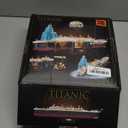 Titanic Building Blocks Set, 2288 Pieces Big Ship Block Model Set with Light Strip, Glacier, Ideal Gift for Adults