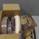 350 Pcs Christmas Paper Plates and Napkins Set, Buffalo Plaid Xmas Tree Disposable Dinnerware Set Holiday Party Plates for Xmas Winter New Year Holiday