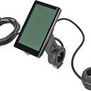 Electric M5 LCD Display, ABS, Switch Buttons, Lightweight Speedometer, Power Indicator, 31.8mm 22.2mm, Compact Portable, for E Bikes Scooters