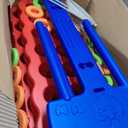 Giant 4 Row Game with Carrying Bag and Mesh Fabric .Giant 4-to-Score Game Set Suitable for Indoor and Outdoor Holiday Parties and Family Gatherings. Blue red