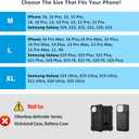 ACCKUO Leather Phone Holster with Strong Metal Belt Clip and Magnetic Closure Compatible with iPhone 16/15/14/13/12 Pro Max, Galaxy S25/S24/S23/S22 Plus & FE, L-Blue
