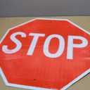 T&R Large Stop Sign Street Road Sign 24 x 24 Inches. Engineer Grade Reflective Sheeting, Rust Free Aluminum, Weather Resistant, Waterproof, Fade Resistant, 2 Pre-drilled Holes