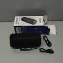 Ortizan Portable Bluetooth Speaker: IPX7 Waterproof, 24W Loud Sound, Deep Bass, Bluetooth 5.3, LED Lights, Wireless Stereo Pairing, 30H Playtime, for Home/Outdoor/Party/Beach, Birthday Gift (Black)