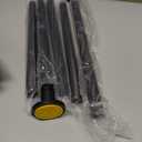 Black Shower Curtain Rod 31 to 80 Inch,1 Inch Diameter Adjustable Spring Tension Stainless Steel Telescoping Rod,Easy Install,No Rust