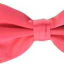 STACY ADAMS mens Satin Solid Bow TieBow Tie (Pink)