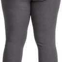 YMI Women's Hyperstretch Skinny Work Casual Mid-Rise Pants (Black,XL