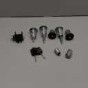 Car Lock Set Full Switch Fuel Door Lock Compatible with Transit Connect 2002-2012 Fuel Tank Cap Ignition Tube Hood Locks 4425134 Switch Lock Cylinder with 2 Keys