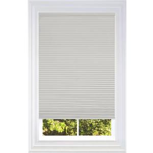 BlindsAvenue Cellular Honeycomb Cordless Shade, 9/16" Single Cell, Blackout, Winter White, Size: 58.5" W x 48" H