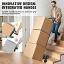 KEDSUM 460 LBS Stair Climbing Dolly, Folding Dolly Cart with Wheels for Stairs, Telescoping Handle & 100% Thickened Steel Stair Climbing Cart for Warehouses, Homes, and Offices, Height 49.2 inch