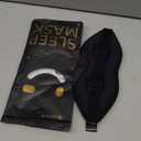 MABAO Sleep Mask for Side Sleeper, Eye Mask for Sleeping Women Men, 3D Contoured Cup No Eye Pressure 100% Light Blocking Sleeping Mask with Adjustable Strap Night Blindfold Flight, Travel, Nap, Black