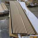 Art3d 2-Pack 108" x 12" Acoustic Wood Panels for Wall, Soundproof Wood Slat Panel for Wall and Ceiling, 3D Fluted Sound Absorbing Paneling for Interior Wall Decor, Living Room, Bedroom - Peach