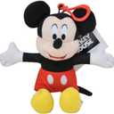 Mickey Mouse 6" Plush Zipper Pull  Soft Toy Clip Accessory for Bags and Backpacks