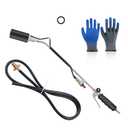 Propane Torch Weed Burner, 1,800,000 BTU Weed Burner Torch with Fireproof Gloves, Weed Torch for Outside with 10FT Hose, Flamethrower for Weeding, Barbecue, Asphalt, Snow Melting