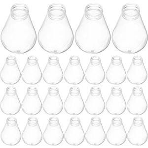 Lurrose 30pcs Light Bulb Cover: Transparent E27 Lamp Bulb Covers Plastic Lamp Casings for String Lights - Small Lampshade for Living Room Patio and Festive Decorations