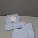 Ekouaer Women Pajamas Set Button Down Sleepwear Short Sleeve Nightwear with Long Pants Soft Pjs Set (Large)