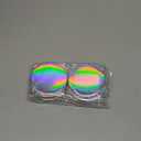 Qunclay 12 Pcs 2. 76'' Compact Mirror Bulk Gifts Mini Pocket Mirror Holographic Iridescent Small Round Makeup Glass for Purse Goody Bag Stuffers Women Teacher Girls Party Favors Travel Daily