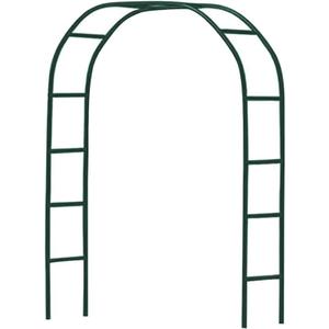 Newsmarts 7.9Ft Metal Garden Arch Army Green Garden Arbor for Climbing Plant Outdoor Wedding Party (1 PCS)