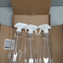BAG1B671RgL 3 CLEAR SPRAY BOTTLES WITH WHITE LIDS