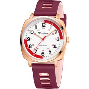 Diaofendi Waterproof Nurse Watch for Medical Professionals,Women Men, 24 Hour with Second Hand, Military Time Easy to Read Dial