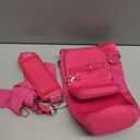 linmaya Water Bottle Carrier Bag with Phone Pocket for Stanley Cup 40/30oz,Insulated Neoprene Water Bottle Holder Cross-boday Bag with Adjustable Shoulder & Handheld Strap Stanley Cup Accessories (hot pink)