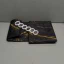 Marble Black Gold Shower Curtain Set, Abstract Art Bathroom Window Waterproof Shower Curtain Set for Bathroom Decor (Modern 8)