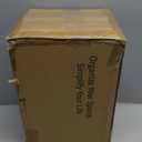 Bamboo Desk Organizer with Drawers Wooden Desktop Storage Drawers for Bills Office Supplies Kitchen Utensils Organizing Tool for Home Classroom Organization No Assembly (2 Drawers, Black)