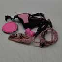 LOBEVE No Pull Dog Harness, Collar & Leash Set | Includes Dog Seat Belt, Collapsible Bowls & Poop Bag Dispenser. Ideal for Training, Walking, Hiking. Fits Small to Large Dogs(Pink-M)