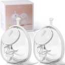 NCVI Collection Cup Accessories for Wearable Breast Pump 3110/8787/8786/8122-3, 5oz Breast Milk Cups Match with 21/24 Silicone Flanges Compatible with medela/momcozy/Spectra, 2 Pack