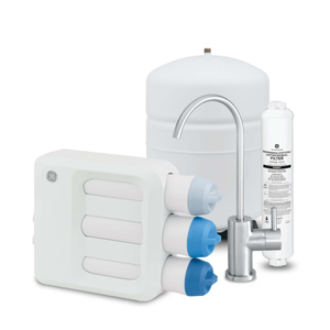GE 5-Stage Reverse Osmosis Under Sink Water Filtration System with Faucet, Reduces 95+ Impurities including Lead, Chlorine, Arsenic, Filters FQ18PN, FQ18MN, FQ18RT, GXRV40TBN