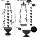 42" Outdoor Water Fountain 7-Tiers Cascading Garden Water Feature