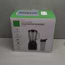 GDOR Professional Blender for Smoothies, 5 Functions, 1200 Peak Watts Smoothie Blender, 52 Oz Glass Jar & 24 Oz To-Go Cup Combo, Ice Crushing & Frozen Fruit, Self-Cleaning, Black