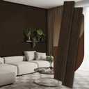 2 Pack Wood Panels for Wall, 106.3"  11" Wood Slat Acoustic Panels for Wall, Soundproof Panels, 3D Fluted Panels for Interior Wall Decor (Dark Walnut)