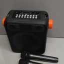 Karaoke Machine with Two Wireless Microphones, Portable Karaoke Machine for Adults & Kids, Bluetooth Speaker with Bass/Treble Adjustment, PA System, LED Lights, Supports TF/USB, AUX in, FM, REC, TWS