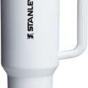 STANLEY Quencher ProTour Flip Straw Tumbler with Leakproof Lid 40 oz | Built-In Straw & Handle | Cupholder Compatible for Travel | Insulated Stainless Steel Cup | BPA-Free | Chalk