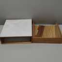 Teicui Tempered Glass and Natural Wood Coffee Pod Drawer Organizer  20 Capsule Multifunctional K Cup Storage | Countertop Coffee Station Organizer for Home/Office (White)