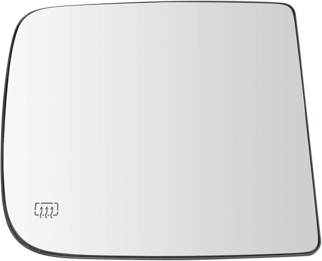 Trail Ridge Passenger Side Upper Mirror Glass Heated Towing Mirror with Backing Plate For Factory Equipped Mirrors Only 1 Piece Compatible with 2019-24 Ram 1500