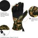 Camo Hunting Gloves, Anti-Slip, Water Resistant Ski/Fishing Glove for Cold Weather
