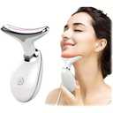7-Color LED Facial Massager for Skin Care  Portable Multifunctional Face Massager Tool with Heat & Vibration, Anti-Aging & Wrinkle Reduction, Glossy White