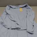 Ekouaer Womens Waffle Knit Pajama Sets Long Sleeve Top and Shorts Matching Lounge Set Loungewear Sweatsuit with Pockets (XX-Large, Baby Blue)