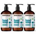 Everyone Liquid Hand Soap, 12.75 Ounce (Pack of 3), Pacific Eucalyptus, made with Essential Oils for kitchen and bathroom