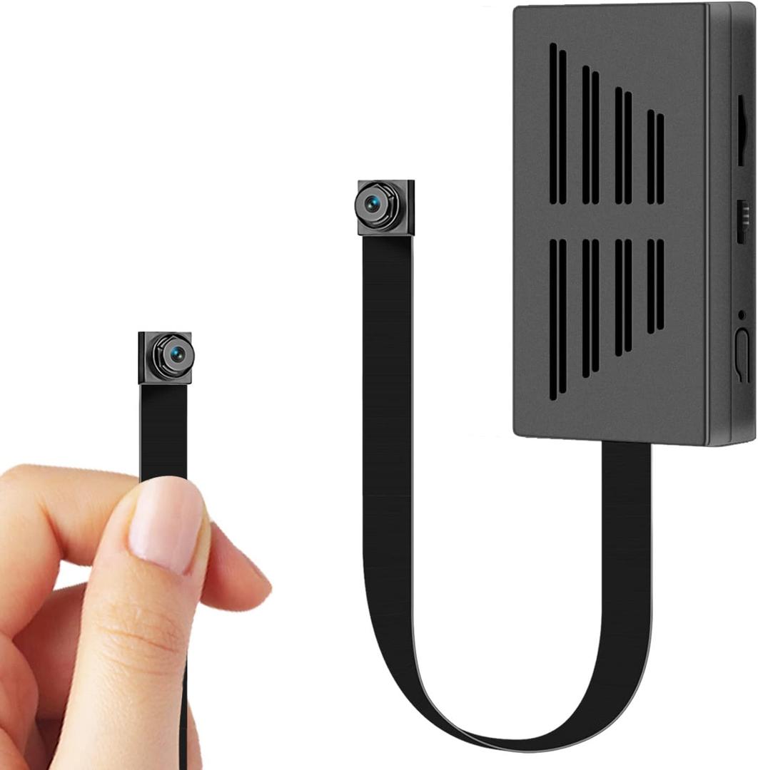 VHLTTYV 1080P Mini Video Camera,64GB Portable Nanny Video Cam with Motion Detection for Home, Office and Outdoor Security Camera