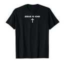 Christian Jesus is King Cross Faith Religious Men Women Kids T-Shirt XL